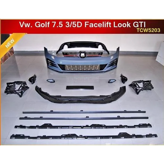 VW Golf Mk 7.5 VII Facelift Yrs 2017- GTI Bodykit , Front Back & Sides Plastic