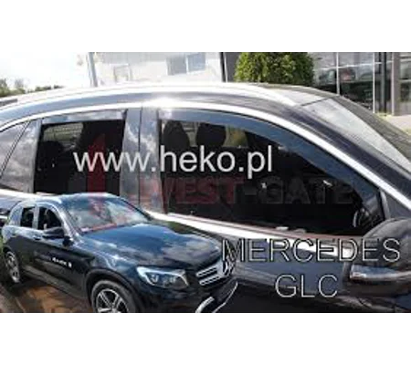 MERCEDES GLC X253 5 doors SUV 2016-up Brand New Heko 4 Piece Wind Deflectors 23299