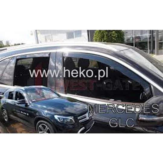 MERCEDES GLC X253 5 doors SUV 2016-up Brand New Heko 4 Piece Wind Deflectors 23299