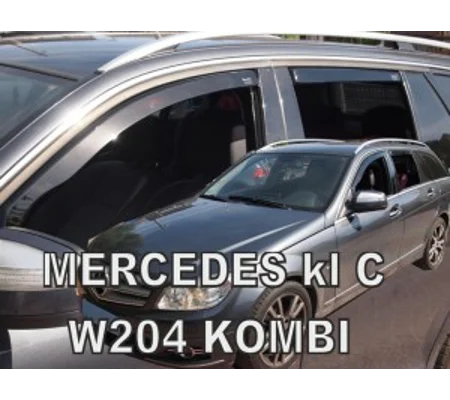 Mercedes C Class W204 Combi Estate Yrs 08-14 Brand New Heko 4 Piece Wind Deflectors 23604