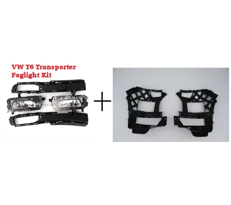 VW Transporter T6 Yrs 2015 Onwards Foglight Kit set Lamps Lights Brackets & Grills