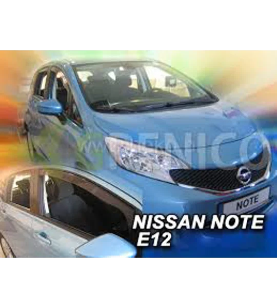 Nissan Note Yrs 2013 onwards 5Drs Hatchback Brand New Heko 4 Piece Wind Deflectors 24284