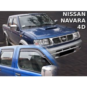 Nissan Navara Pickup Yrs 01-05 Brand New Heko 4 Piece Wind Deflectors 24294