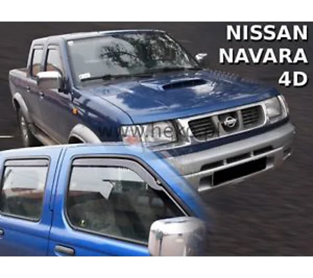 Nissan Navara Pickup Yrs 01-05 Brand New Heko 4 Piece Wind Deflectors 24294