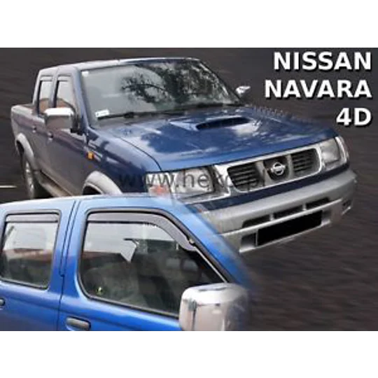 Nissan Navara Pickup Yrs 01-05 Brand New Heko 4 Piece Wind Deflectors 24294 COPY