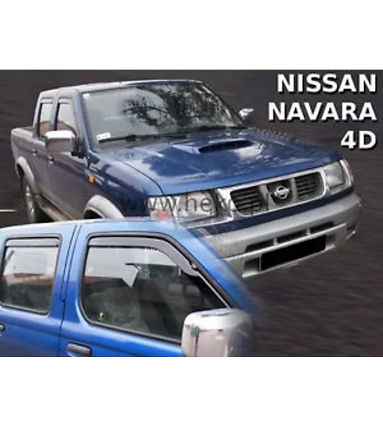 Nissan Navara Pickup Yrs 01-05 Brand New Heko 4 Piece Wind Deflectors 24294