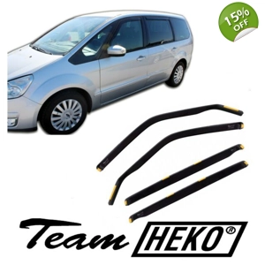 Ford Galaxy Yrs 06-15 Brand New Heko 4 Piece Wind Deflectors 15236