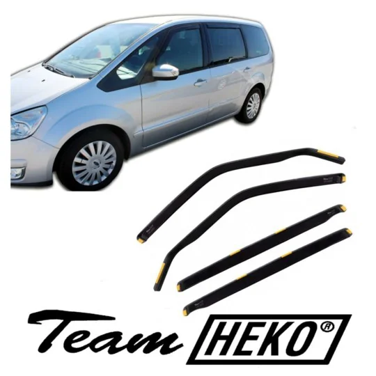 Ford Galaxy Yrs 06-15 Brand New Heko 4 Piece Wind Deflectors 15236