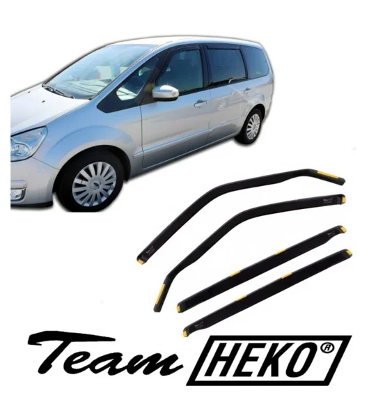 Ford Galaxy Yrs 06-15 Brand New Heko 4 Piece Wind Deflectors 15236
