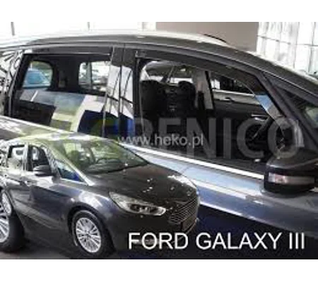 Ford Galaxy Yrs 2015 Onwards Brand New Heko 4 Piece Wind Deflectors 15316