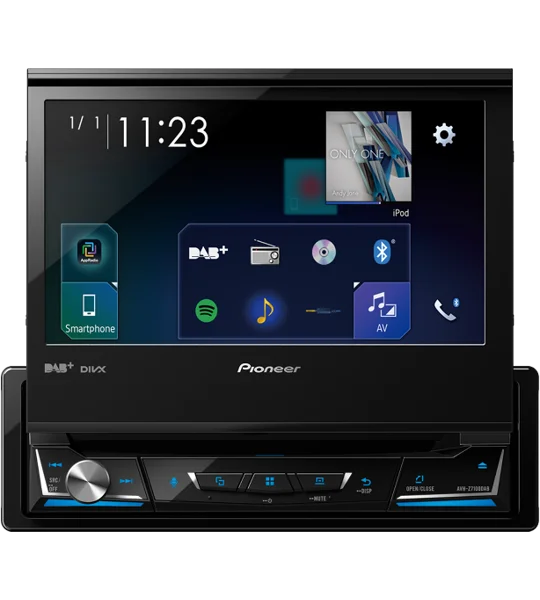 Pioneer AVH-A7100BT - 7" Motorised Screen CD DVD Bluetooth Stereo SPOTIFY