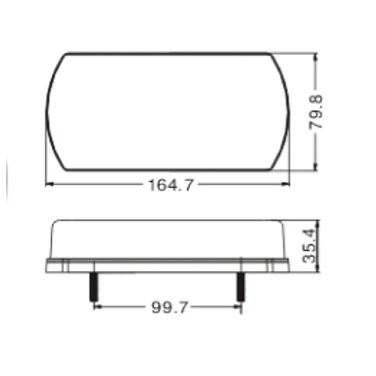 LED Trailer Taillamp Stop Brake & Tail 12/24v