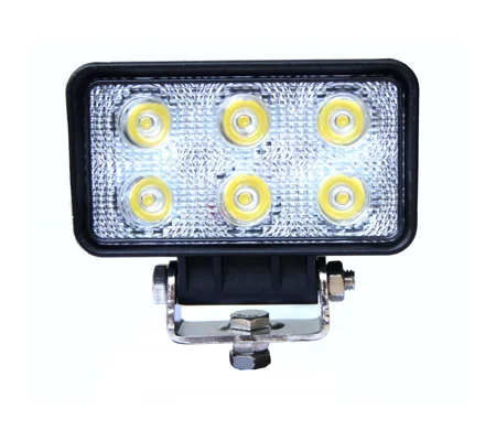 18 Watt Rectangular LED High Power Cree Work Lamp Light, 12 & 24 Volt