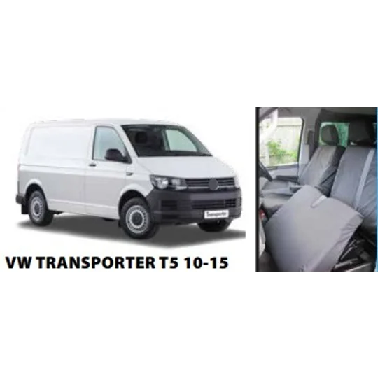 VW Transporter T5 & T6 Yrs 05-18 Tailored Seat Covers Set Heavy Duty