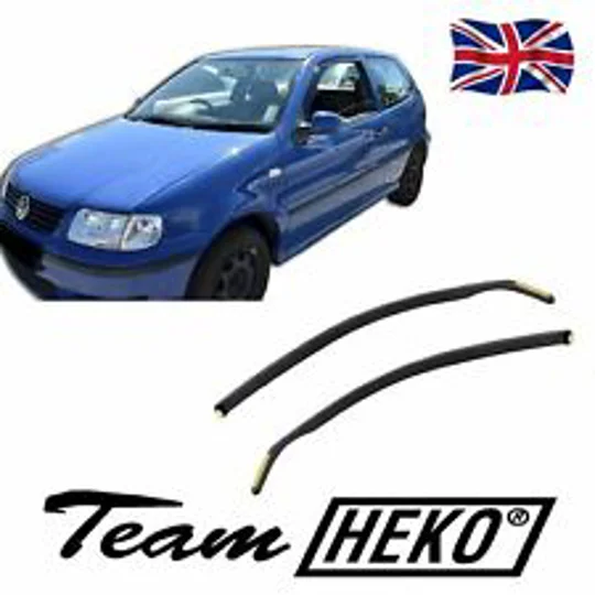 VW Polo 6N & 6N2 Yrs 95-01 3DR Brand New Heko 2 Piece Wind Deflectors 31117