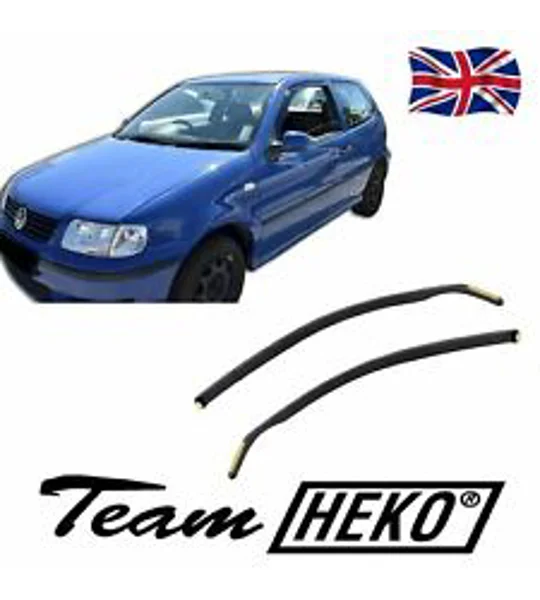 VW Polo 6N & 6N2 Yrs 95-01 3DR Brand New Heko 2 Piece Wind Deflectors 31117