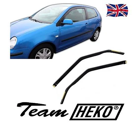 VW Polo 9N Yrs 02-09 3DR Brand New Heko 2 Piece Wind Deflectors 31139