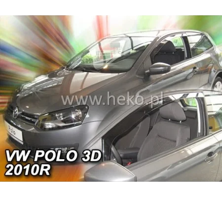 VW Polo 6R Yrs 09-17 3drs Brand New Heko 2 Piece Wind Deflectors 31179
