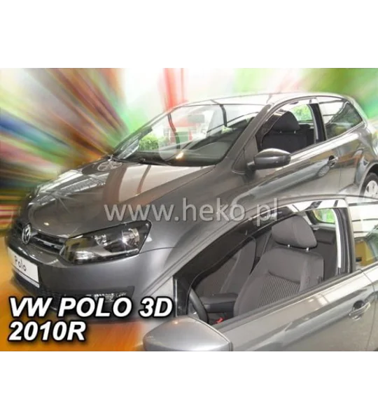 VW Polo 6R Yrs 09-17 3drs Brand New Heko 2 Piece Wind Deflectors 31179