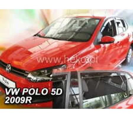 VW Polo 6R Yrs 09-17 4drs Brand New Heko 4 Piece Wind Deflectors 31178