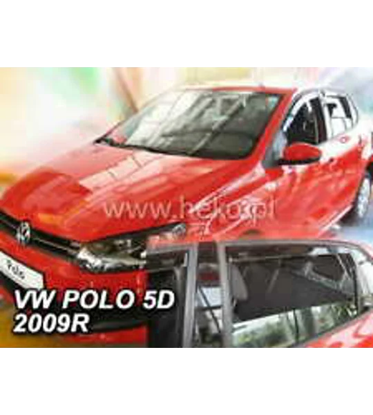 VW Polo 6R Yrs 09-17 4drs Brand New Heko 4 Piece Wind Deflectors 31178