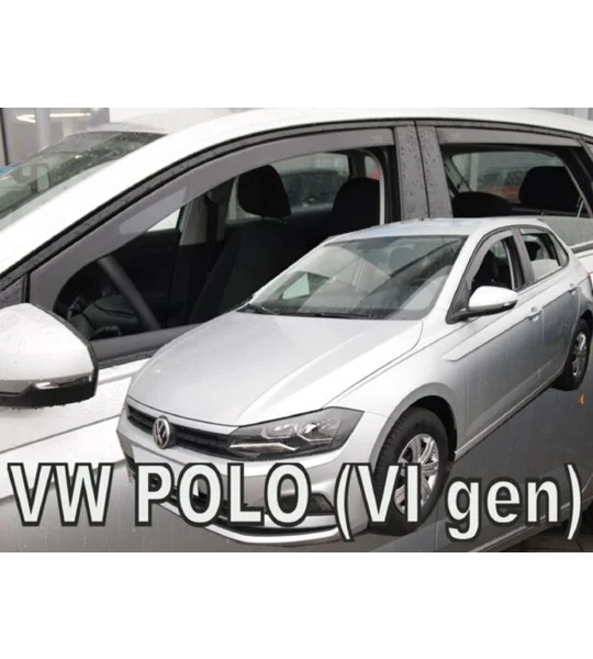VW Polo Yrs 2017 on 4drs Brand New Heko 4 Piece Wind Deflectors 31014