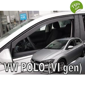 VW Polo Yrs 2017 on 3drs Brand New Heko 2 Piece Wind Deflectors 31113