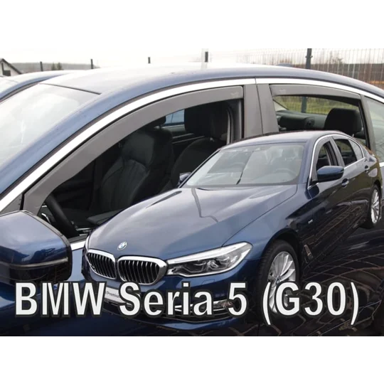 BMW 5 Series G30 Saloon 4drs Yrs 2017 - 2023 Brand New Heko 4 Piece Wind Deflectors 11171