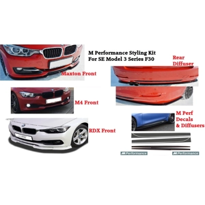 BMW 3 Series SE F30 Yrs 11- M PERFORMANCE Lip Kit Front Rear & Sides