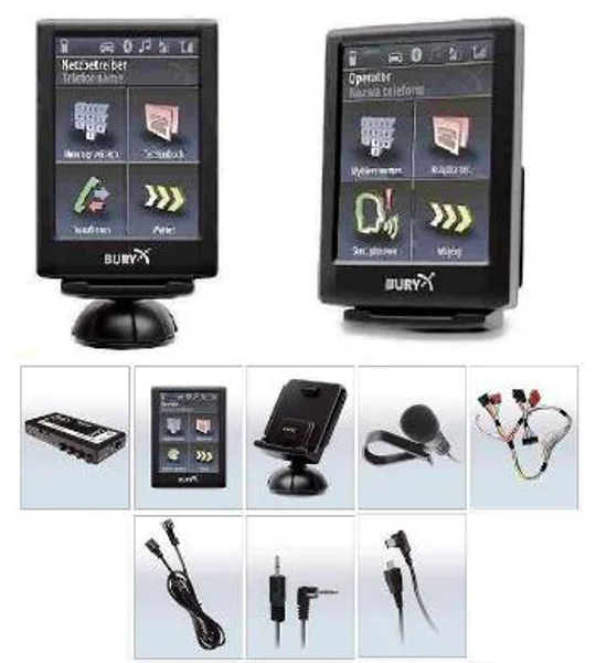 Bury CC9068 Bluetooth Car Kit Handsfree Touchscreen