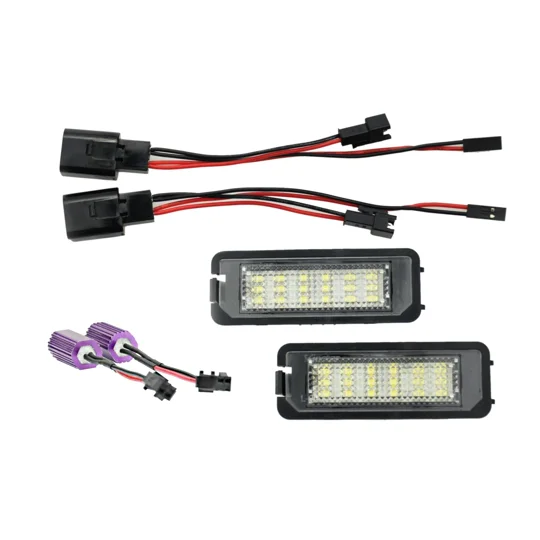 License Plate LED Number Plate Lights Golf 4, Golf 5, Golf 6 Eos 06-, Lupo 99-03, Beetle 06-, Passat CC 09-, Polo 6N2 00-02, Polo 9N 02-05, Phaeton