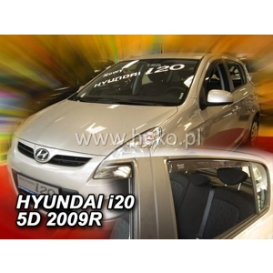 HYUNDAI I20 I 5 doors, Yrs 09-14 New 4 Piece Heko Wind Deflectors 17259