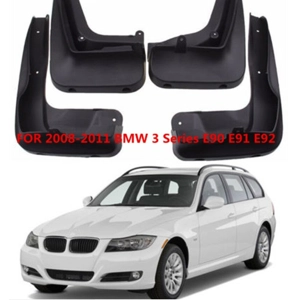 BMW E90 3 Series LCI Yrs 08-11 4pc Set Fitted Moulded Mudflaps
