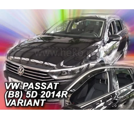 VW Passat B8 Combi Estate 2015 onwards 4 Piece Wind deflectors Team Heko 31003