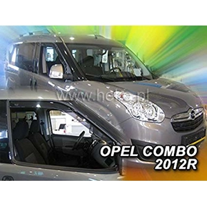 Fiat Doblo 2010 on, Opel Combo Yrs 12-18 Brand New Heko 2 Piece Wind Deflectors 15166