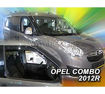 Fiat Doblo 2010 on, Opel Combo Yrs 12-18 Brand New Heko 2 Piece Wind Deflectors 15166