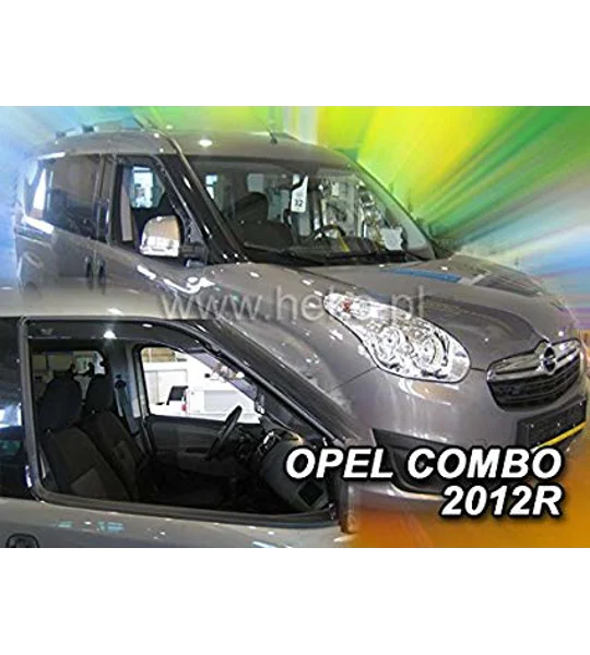 Fiat Doblo 2010 on, Opel Combo Yrs 12-18 Brand New Heko 2 Piece Wind Deflectors 15166