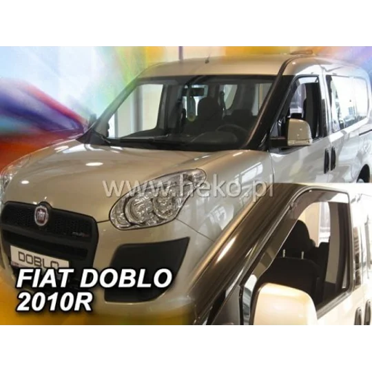 Fiat Doblo 2010 on, Opel Combo Yrs 12-18 Brand New Heko 2 Piece Wind Deflectors 15166