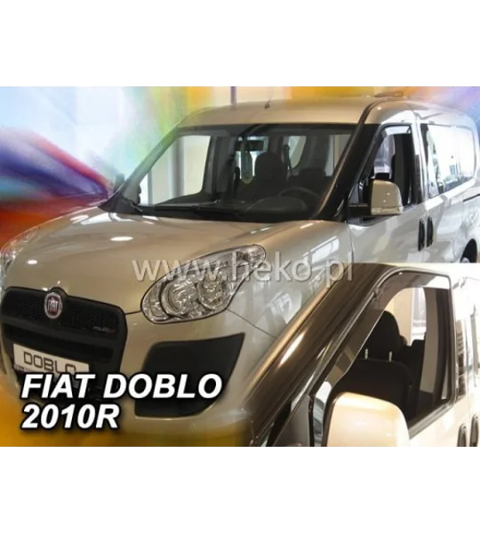 Fiat Doblo 2010 on, Opel Combo Yrs 12-18 Brand New Heko 2 Piece Wind Deflectors 15166