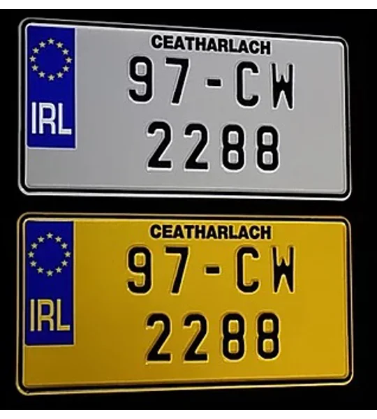 JAP PRESSED METAL NUMBER SQUARE PLATES Small Font PAIR 2 Sizes Option