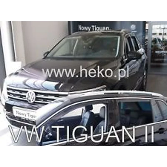 VW Tiguan II 2 Yrs 2016 on Brand New 4 Piece Heko Wind Deflectors 31007