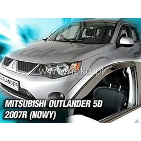 Mitsubishi Outlander Yrs 07 - 12 Brand New 4 Piece Heko Wind Deflectors 23352