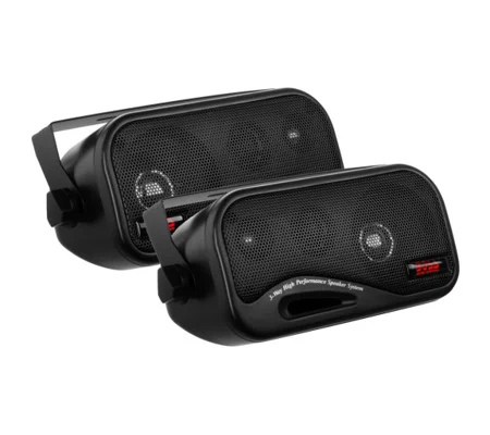 Surface Mount 3-way 80W Enclosed System Speaker Set
