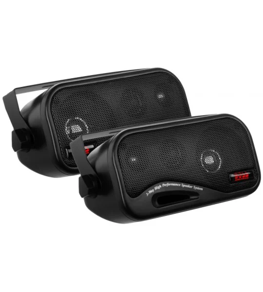 Surface Mount 3-way 80W Enclosed System Speaker Set