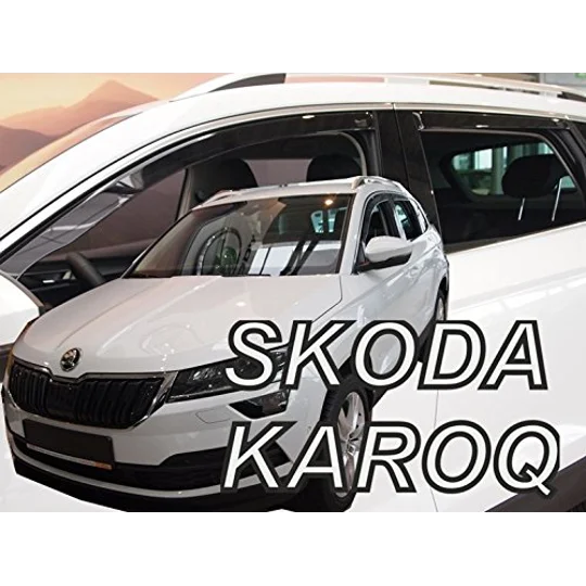 Skoda Karoq 5drs Yrs 2017-up Brand New Heko 4 Piece Wind Deflectors 28351