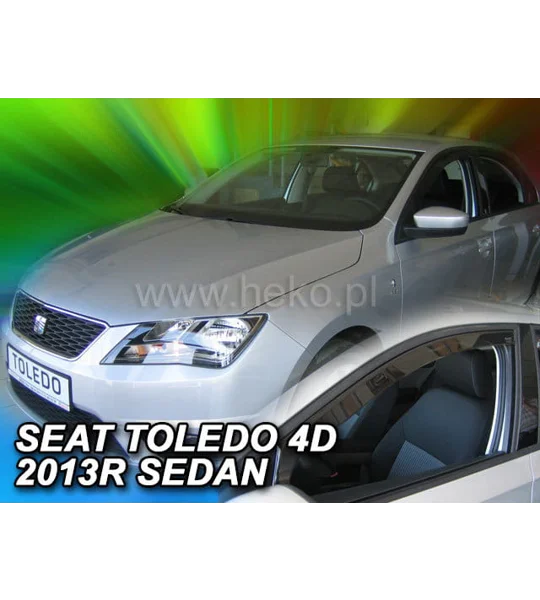 Seat Toledo Yrs 2016 onwards Brand New Heko 4 Piece Wind Deflectors 28237