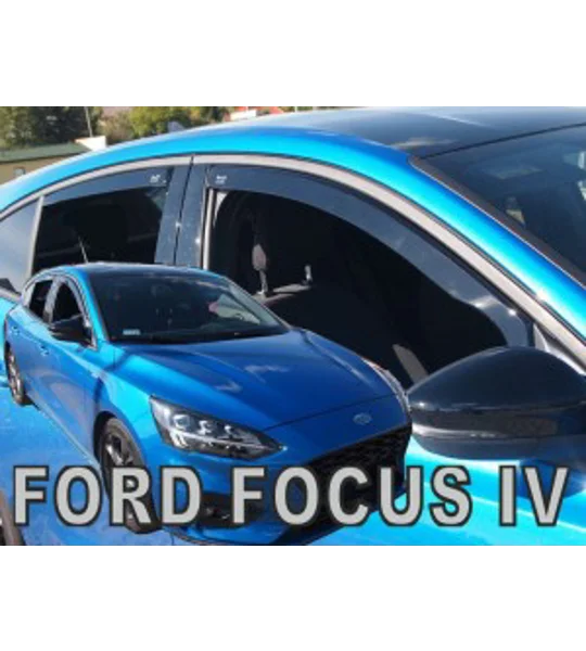 Ford Focus MK IV 4 Yrs 2018 onwards Brand New Heko 4 Piece Wind Deflectors 15330