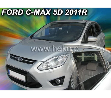 Ford C Max Yrs 2011 on Brand New Heko 4 Piece Wind Deflectors 15292