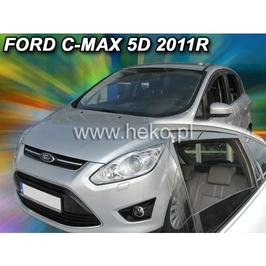 Ford C Max Yrs 2011 on Brand New Heko 4 Piece Wind Deflectors 15292