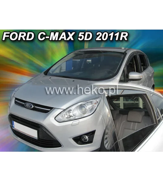 Ford C Max Yrs 2011 on Brand New Heko 4 Piece Wind Deflectors 15292